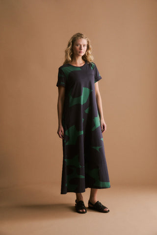 Elk Dress Haki - Teal Terra [sz:size 12]