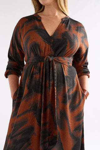 Elk Dress Osmi - Tortoise Shell Print [sz:size 12]