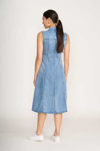 Foil Dress Jean-eration Blue Wash [sz:size 8]