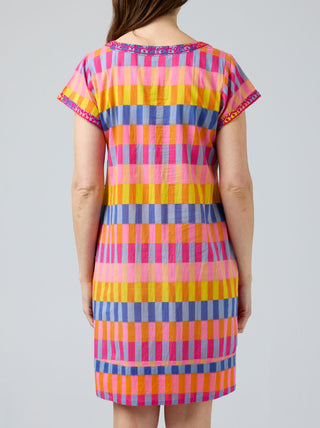 Cake Clothing Dress Barbara - Pink Block [sz:small]