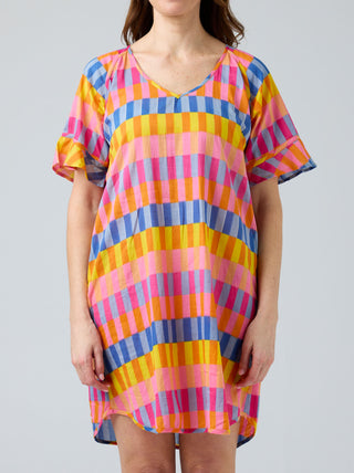 Cake Clothing Dress Kim Pink Block [sz:small]