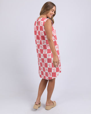 Foxwood Dress Biarittz - Crimson Print [sz:size 8]