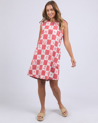 Foxwood Dress Biarittz - Crimson Print [sz:size 8]