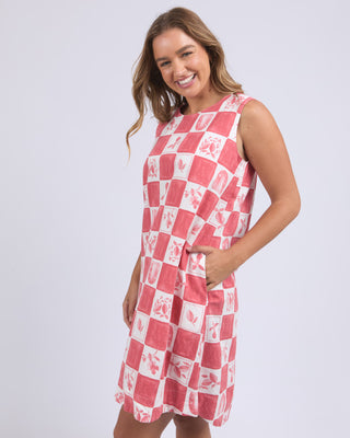 Foxwood Dress Biarittz - Crimson Print [sz:size 8]