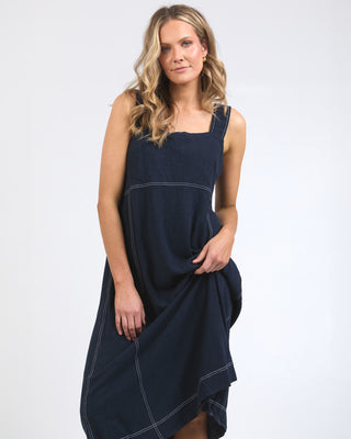 Foxwood Dress Sage - Dark Sapphire [sz:size 8]