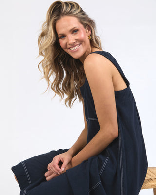 Foxwood Dress Sage - Dark Sapphire [sz:size 8]