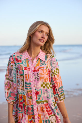 Holiday Dress Fiji - Sardinia Summer [sz:small/medium]