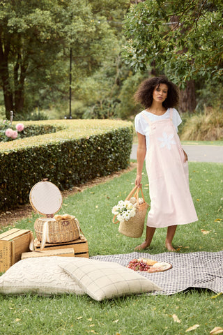 Shanty Pinafore Sesame - Pink [sz:small/medium]