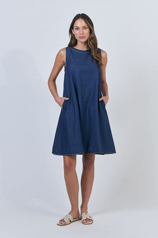 Naturals Dress- Chambray 518 [sz:small]