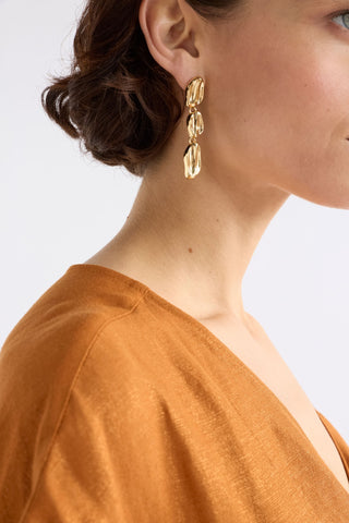 Elk Earrings Delaa Drop - Gold