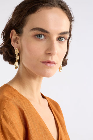 Elk Earrings Delaa Drop - Gold