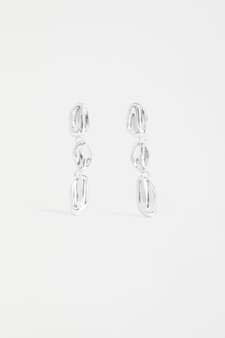 Elk Earrings Delaa Drop - Silver