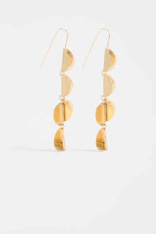 Elk Earrings Fossen Drop - Gold