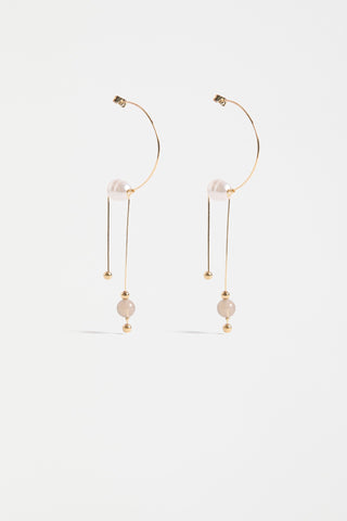 Elk Earrings Gold Pykka Drop 