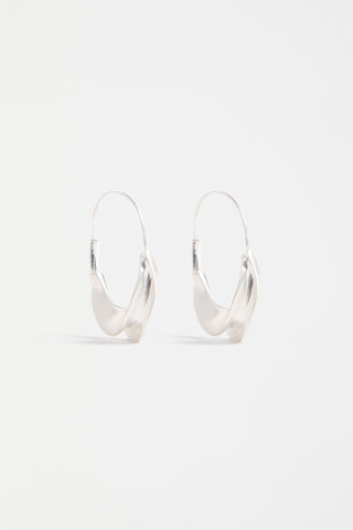 Elk Earrings Silver Siita Hoop 