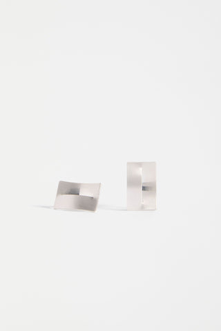 Elk Earrings Silver Trel Stud 