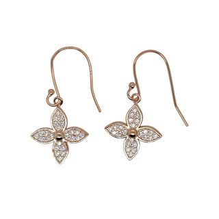 Mcj Earrings Flower Cz Rgp