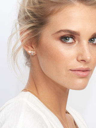 Tigertree Earrings Busy Bees Pink