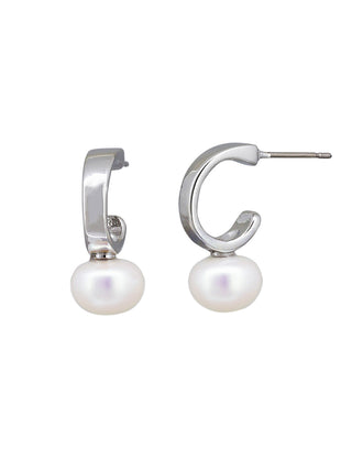 Tigertree Earrings Evening Pearl Silver