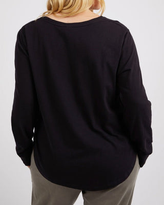 Elm Tee L/s Everday - Black [sz:size 8]