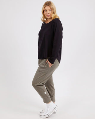 Elm Tee L/s Everday - Black [sz:size 8]