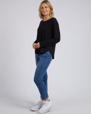 Elm Tee L/s Everday - Black [sz:size 8]