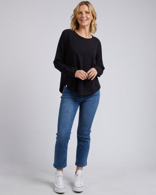 Elm Tee L/s Everday - Black [sz:size 8]