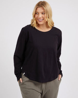 Elm Tee L/s Everday - Black [sz:size 8]