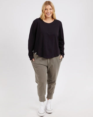 Elm Tee L/s Everday - Black [sz:size 8]