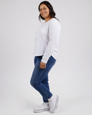 Elm Tee L/s Everday - White [sz:size 8]