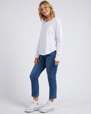 Elm Tee L/s Everday - White [sz:size 8]