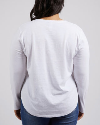 Elm Tee L/s Everday - White [sz:size 8]