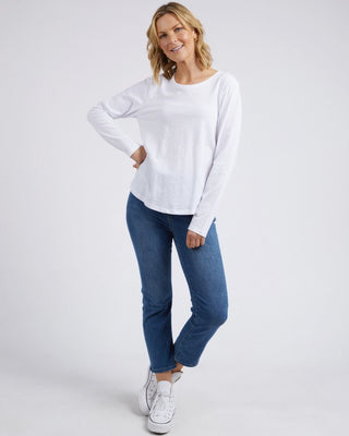 Elm Tee L/s Everday - White [sz:size 8]