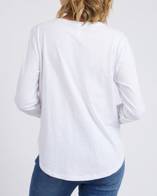 Elm Tee L/s Everday - White [sz:size 8]