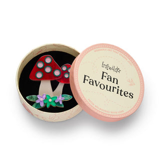 Erstwilder Brooch - Forest Fun Guy | Pink Poppies
