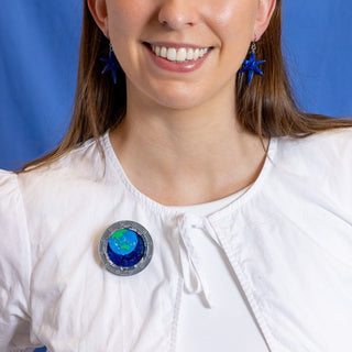 Erstwilder Brooch - Tiny Blue Dot