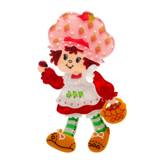 Erstwilder Brooch Strawberry Shortcake Strolling
