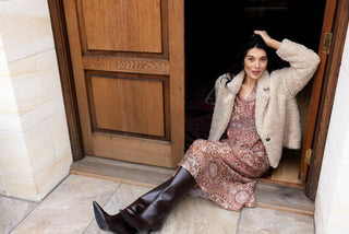 Foil Dress Tinder Twirl - Alicante | Pink Poppies