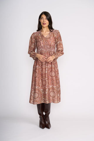 Foil Dress Tinder Twirl - Alicante | Pink Poppies