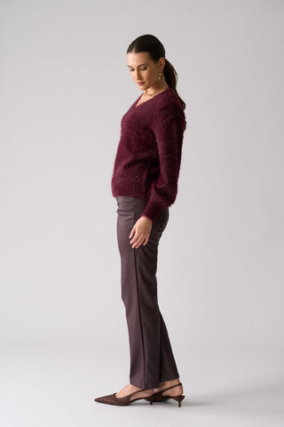 Foil Fluffin Cute Reversible Cardi - Cherry Lacquer [sz:small]