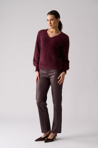 Foil Fluffin Cute Reversible Cardi - Cherry Lacquer [sz:small]