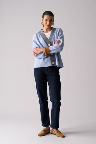 Foil Jean Lola - Dark Wash | Pink Poppies