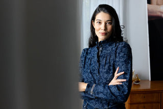 Foil Shirt Frilling - Tapestry | Pink Poppies