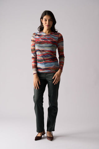 Foil Top Sheer Fun Wrap - Terrain | Pink Poppies