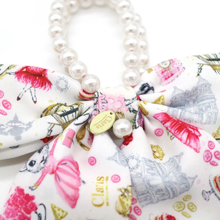 Claris Pearl Hair Elastic With Bow