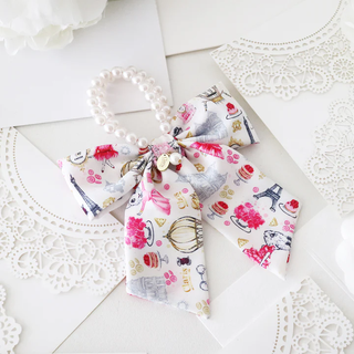 Claris Pearl Hair Elastic With Bow