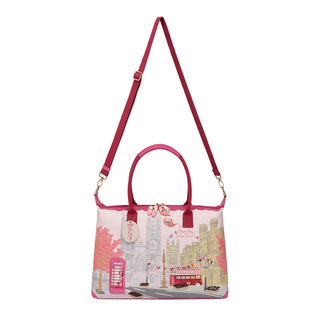 Vendula London Perfectly Pink Afternoon Tea Bus Bonnie Weekender