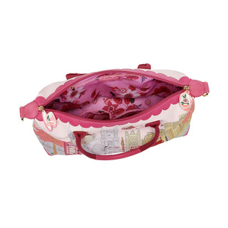 Vendula London Perfectly Pink Afternoon Tea Bus Bonnie Weekender