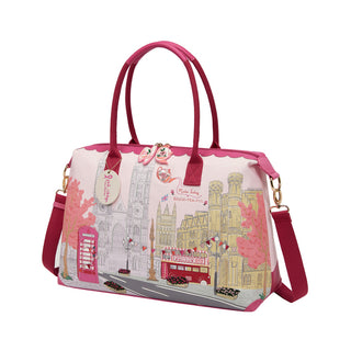 Vendula London Perfectly Pink Afternoon Tea Bus Bonnie Weekender
