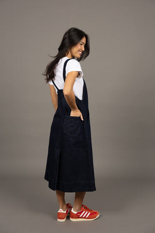 Humidity Edit Pinafore - Dark Blue [sz:size 10]